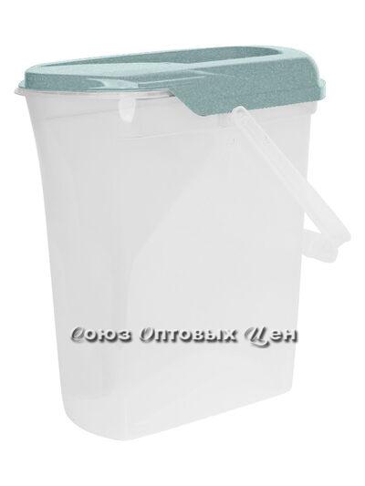 Ведро для порошка "Cuba" 6л (светло-голубой)